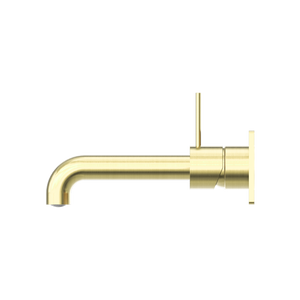MECCA WALL BASIN/BATH MIXER HANDLE UP 120/160/185/230/260MM BRUSHED GOLD