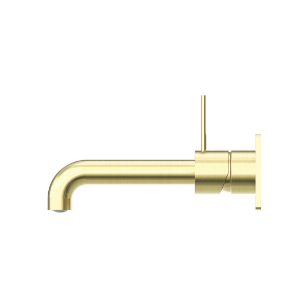 MECCA WALL BASIN/BATH MIXER HANDLE UP 120/160/185/230/260MM BRUSHED GOLD