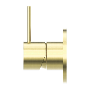 MECCA SHOWER MIXER HANDLE UP 80MM PLATE BRUSHED GOLD (NR221911BBG)
