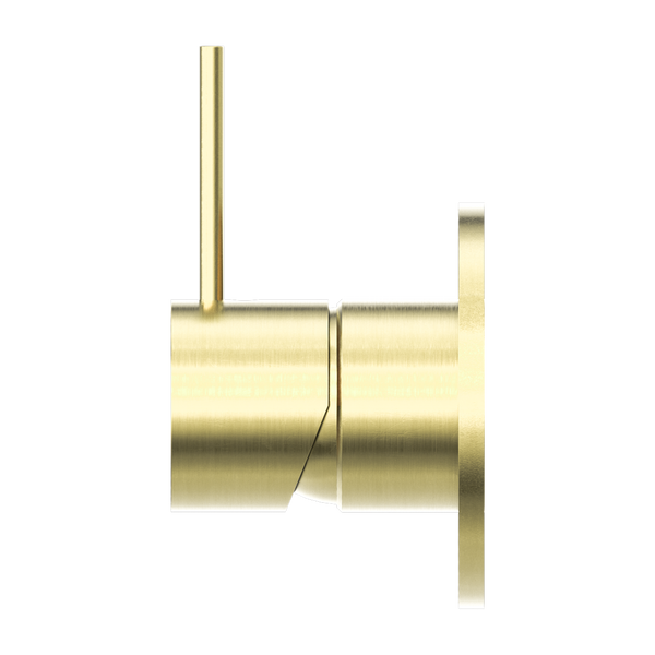 MECCA SHOWER MIXER HANDLE UP 80MM PLATE BRUSHED GOLD (NR221911BBG)