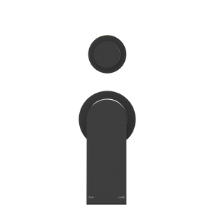 BIANCA SHOWER MIXER WITH DIVERTOR SEPARATE BACK PLATE MATTE BLACK (NR321511GMB)