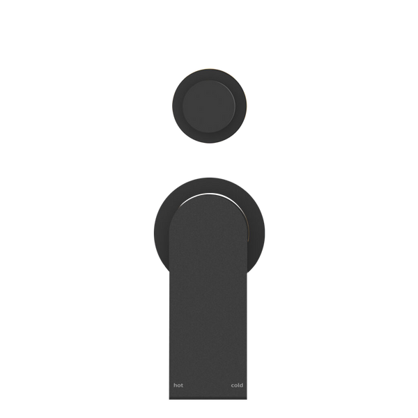 BIANCA SHOWER MIXER WITH DIVERTOR SEPARATE BACK PLATE MATTE BLACK (NR321511GMB)