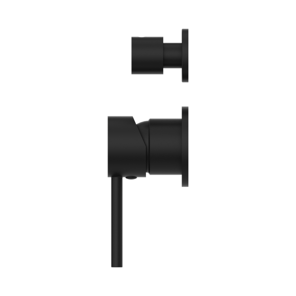 DOLCE SHOWER MIXER WITH DIVERTOR SEPARATE BACK PLATE MATTE BLACK (NR250811EMB)