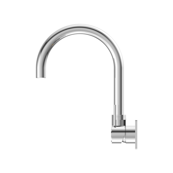 MECCA WALL BASIN/BATH MIXER SWIVEL SPOUT HANDLE UP CHROME (NR221910PCH)