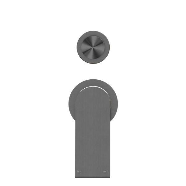 BIANCA SHOWER MIXER WITH DIVERTOR SEPARATE BACK PLATE GUN METAL (NR321511GGM)