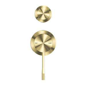 OPAL SHOWER MIXER WITH DIVERTOR SEPARATE PLATE BRUSHED GOLD (NR251909eBG)