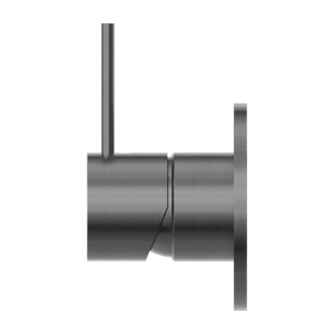 MECCA SHOWER MIXER HANDLE UP 80MM PLATE GUN METAL (NR221911BGM)