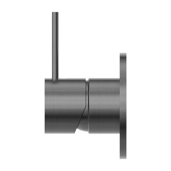 MECCA SHOWER MIXER HANDLE UP 80MM PLATE GUN METAL (NR221911BGM)