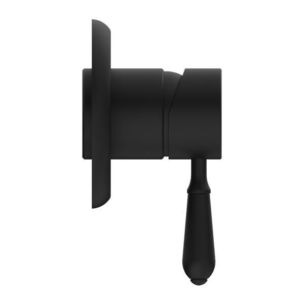 YORK SHOWER MIXER WITH METAL LEVER MATTE BLACK (NR69210902MB)