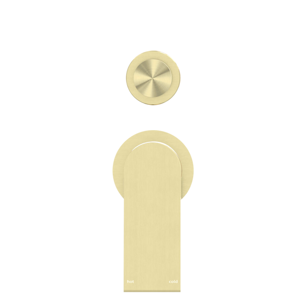 BIANCA SHOWER MIXER WITH DIVERTOR SEPARATE BACK PLATE BRUSHED GOLD (NR321511GBG)
