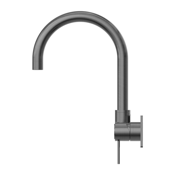 MECCA WALL BASIN/BATH MIXER SWIVEL SPOUT GUN METAL (NR221910QGM)