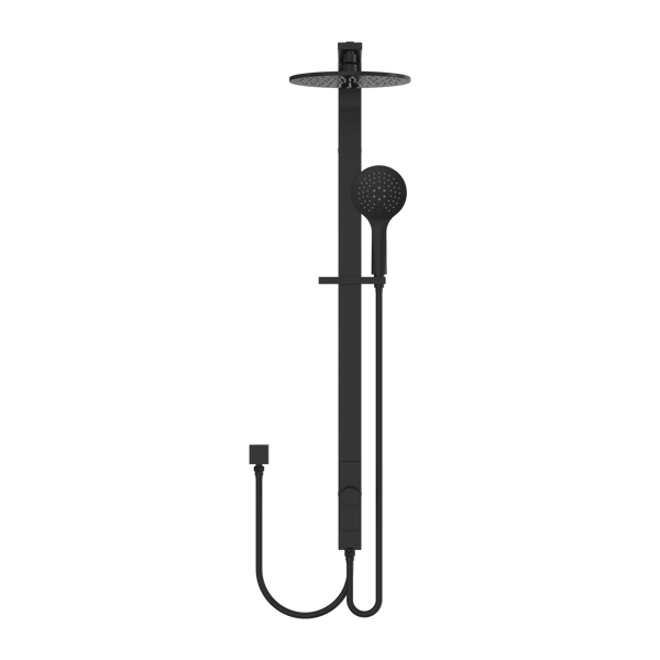 ASTRA RAIN ROUND TWIN SHOWERDOUBLE HOSE MATTE BLACK (NR281305bMB)