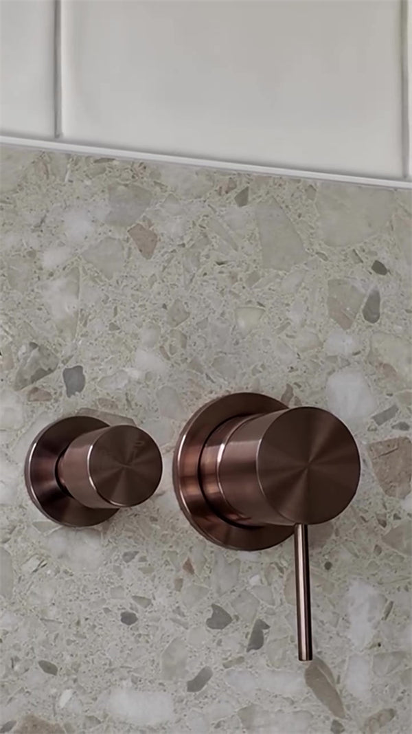 MECCA SHOWER MIXER WITH HORIZONTAL 2 WAY DIVERTOR BRUSHED BRONZE (NR221911UBZ)