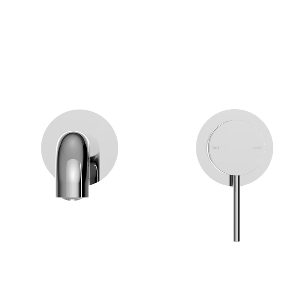 MECCA WALL BASIN/BATH MIXER SEPARATE BACK PLATE 120/160/185/230/260MM CHROME