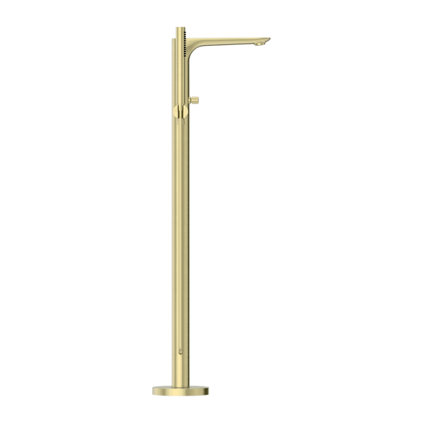 BIANCA FREESTANDING BATH MIXER WITH HAND SHOWER BRUSHED GOLD (NR321503aBG)