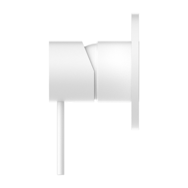 MECCA SHOWER MIXER 80MM PLATE MATTE WHITE (NR221911MW)
