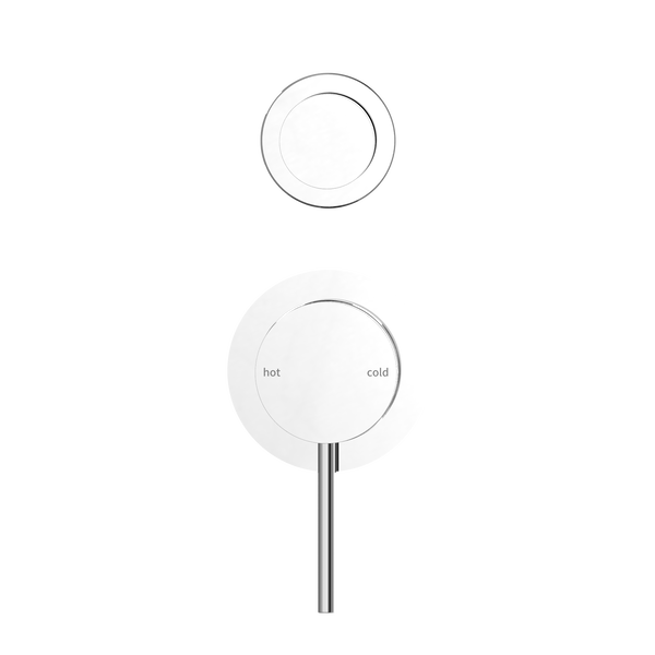 MECCA SHOWER MIXER WITH DIVERTOR SEPARATE BACK PLATE CHROME (NR221911SCH)