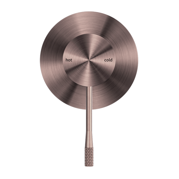 OPAL SHOWER MIXER 80MM PLATE BRUSHED BRONZE (NR251909BZ)