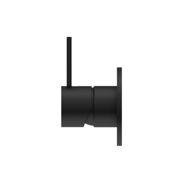 MECCA SHOWER MIXER HANDLE UP 80MM PLATE MATTE BLACK (NR221911BMB)