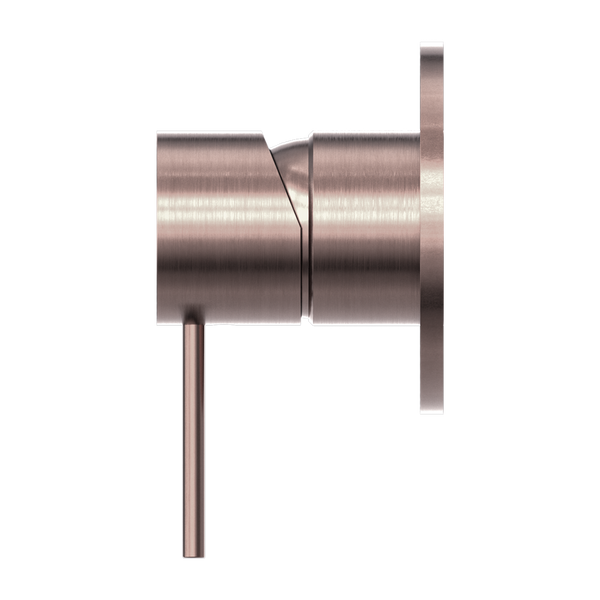 MECCA SHOWER MIXER 80MM PLATE BRUSHED BRONZE (NR221911BZ)