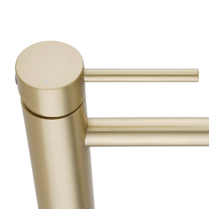 TSI Mixer Taps Lucid Pin Light Brushed Gold Tall Basin Mixer