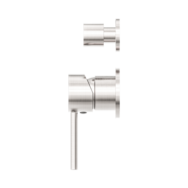 DOLCE SHOWER MIXER WITH DIVERTOR SEPARATE BACK PLATE BRUSHED NICKEL (NR250811EBN)
