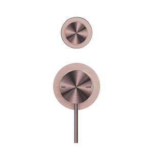 MECCA SHOWER MIXER WITH DIVERTOR SEPARATE BACK PLATE BRUSHED BRONZE (NR221911SBZ)