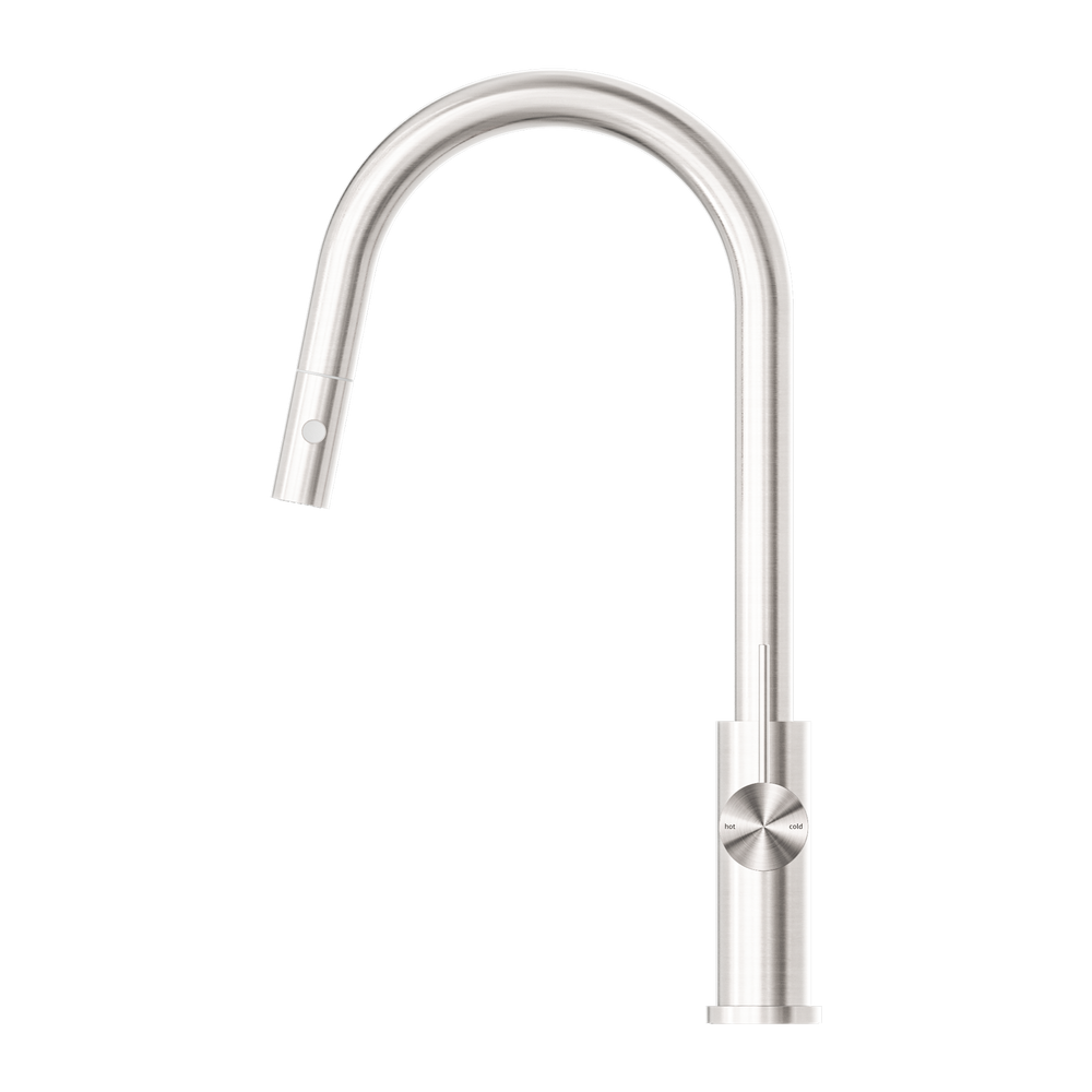 MECCA PULL OUT SINK MIXER WITH VEGIE SPRAY FUNCTION BRUSHED NICKEL (NR221908BN)