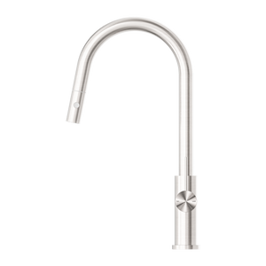MECCA PULL OUT SINK MIXER WITH VEGIE SPRAY FUNCTION BRUSHED NICKEL (NR221908BN)
