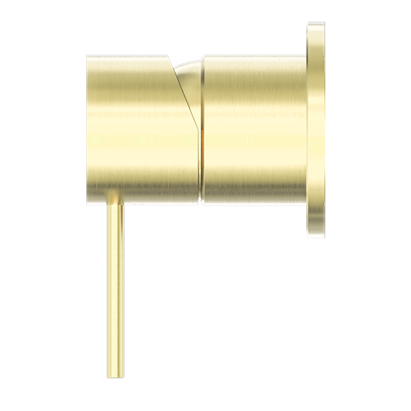 MECCA SHOWER MIXER 60MM PLATE BRUSHED GOLD (NR221911HBG)
