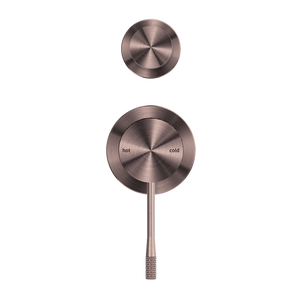 OPAL SHOWER MIXER WITH DIVERTOR SEPARATE PLATE BRUSHED BRONZE (NR251909eBZ)