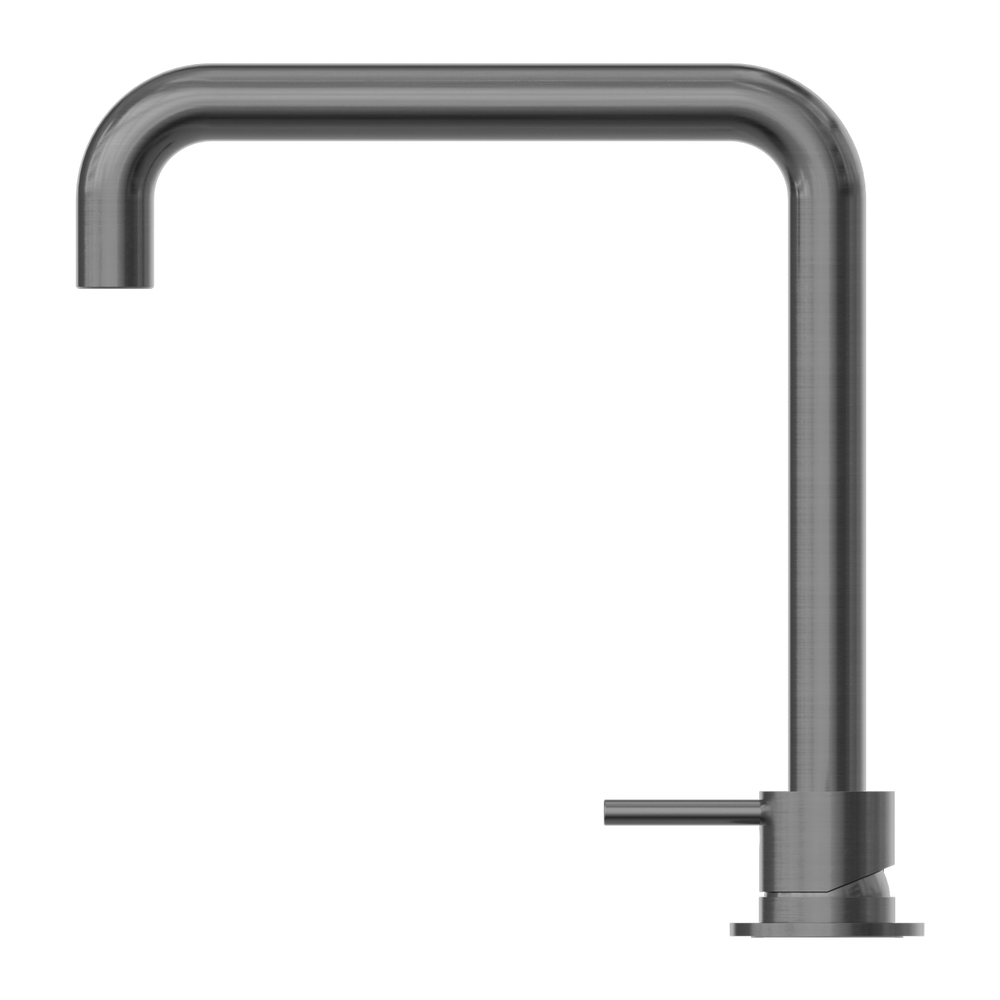 MECCA HOB BASIN MIXER SQUARE SWIVEL SPOUT GUN METAL (NR221901cGM)