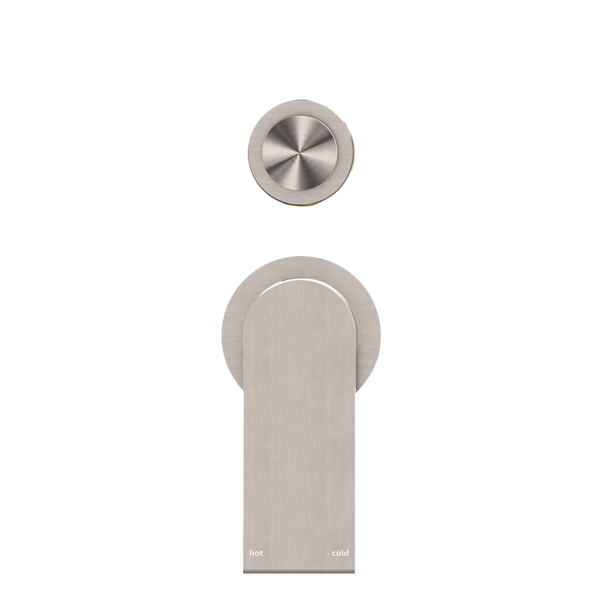 BIANCA SHOWER MIXER WITH DIVERTOR SEPARATE BACK PLATE BRUSHED NICKEL (NR321511GBN)