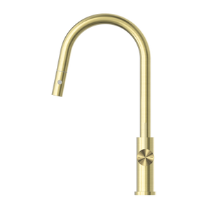 MECCA PULL OUT SINK MIXER WITH VEGIE SPRAY FUNCTION BRUSHED GOLD (NR221908BG)