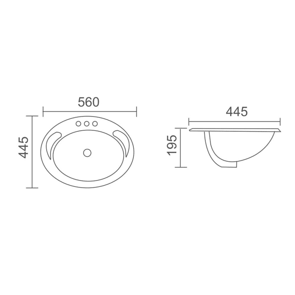 WB 5644 VICTORIA Oval Insert Basin