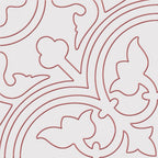 Victiles Tile Alhambra Rojo 250x250mm Spanish Décor Tiles