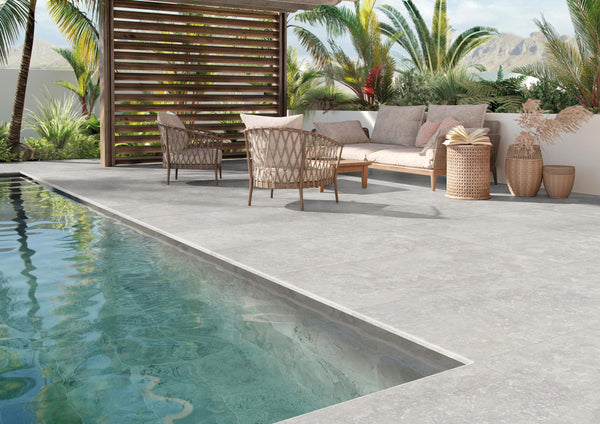 Darth Industries Tile Bari Bianco Versa Touch P4 Travertine Look Tile 1200x600mm