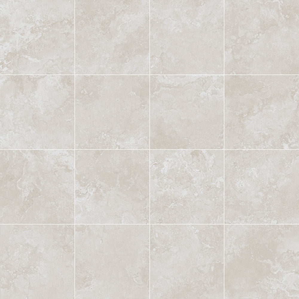 Amalfi Bianco Matt Travertine Look Tile 600x600mm