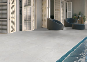 Darth Industries Tile Provence White Matt Limestone Look Tile 600x600mm