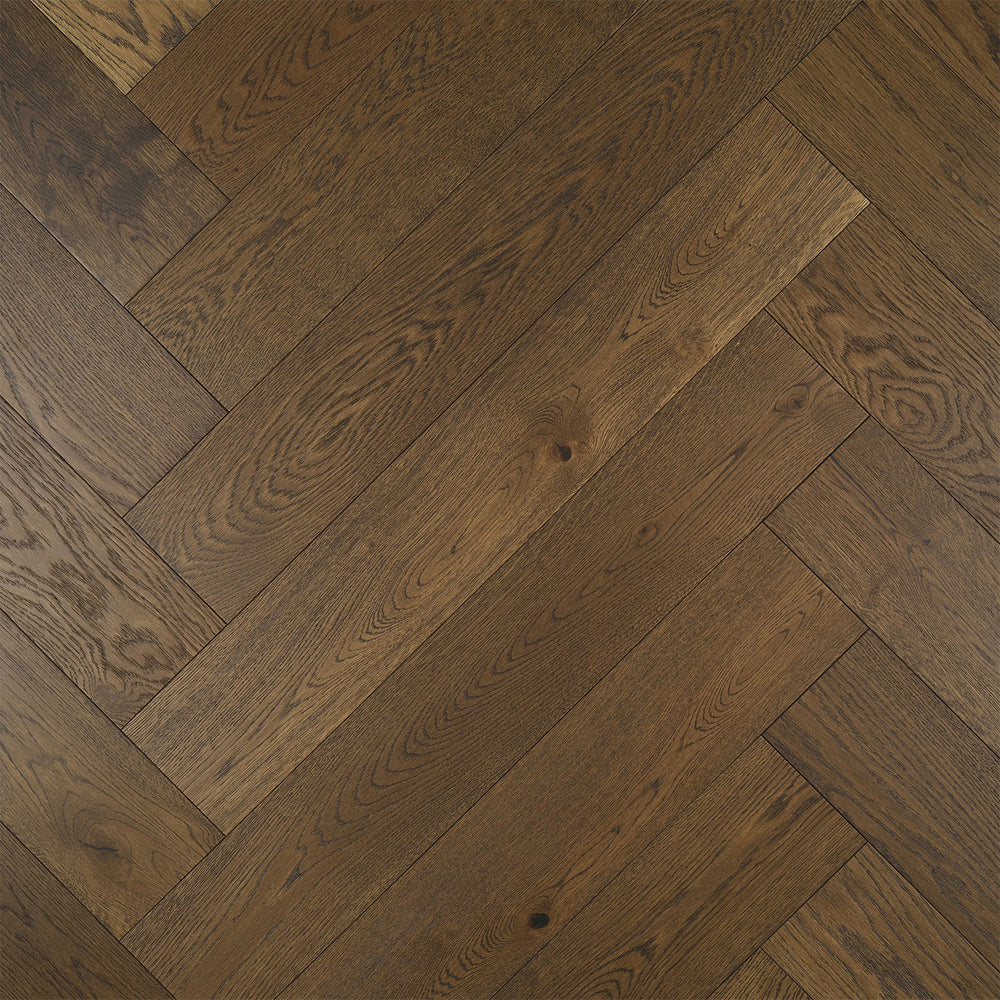 Terra Mater Wild Oak Arlo Herringbone Engineered Oak 888 x 148 x 14/3mm - 4843HB French Grey