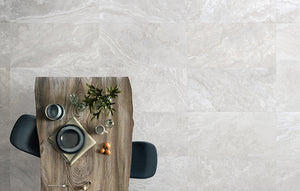 Everstone 3D Crafted Natural Finish 600x600mm Made in Italy - Travertine Silver