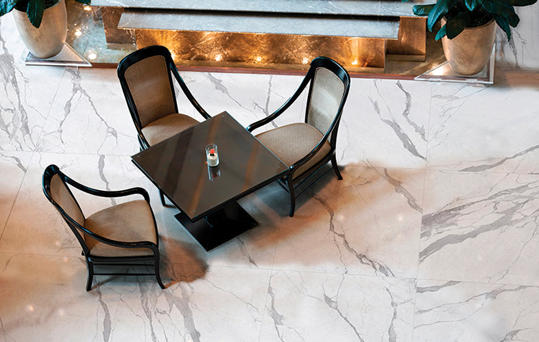 Everstone Superb Marble Natural Finish 1200x1200mm Made in Italy - Statuario Superiore