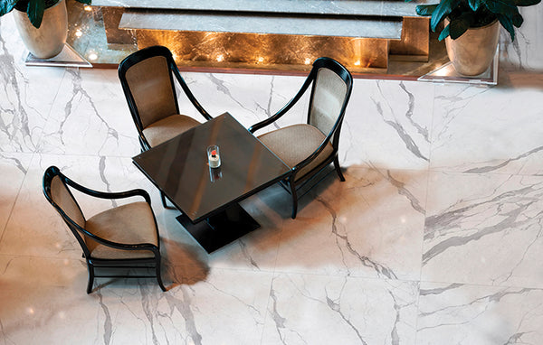 Everstone Superb Marble Natural Finish 1200x1200mm Made in Italy - Statuario Superiore
