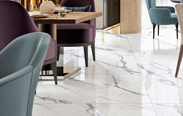 Everstone Superb Marble Natural Finish 1200x1200mm Made in Italy - Statuario Superiore