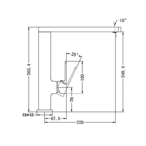 CELIA KITCHEN MIXER BRUSHED NICKEL (NR301507BN)