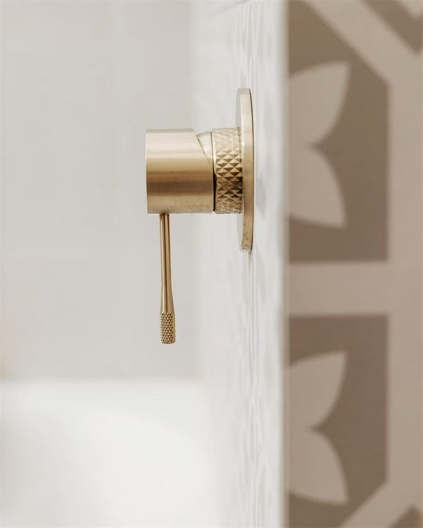 OPAL SHOWER MIXER 80MM PLATE BRUSHED GOLD (NR251909BG)