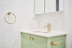 MECCA BASIN MIXER BRUSHED GOLD (NR221901BG)