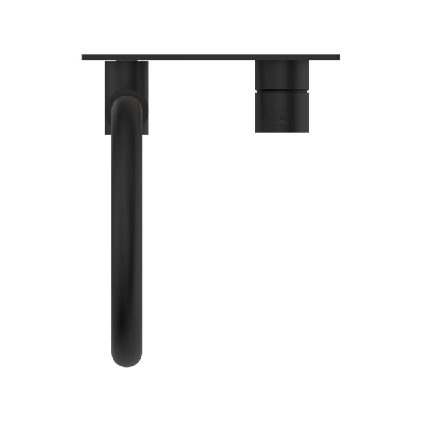 MECCA WALL BASIN/BATH MIXER SWIVEL SPOUT HANDLE UP MATTE BLACK (NR221910PMB)