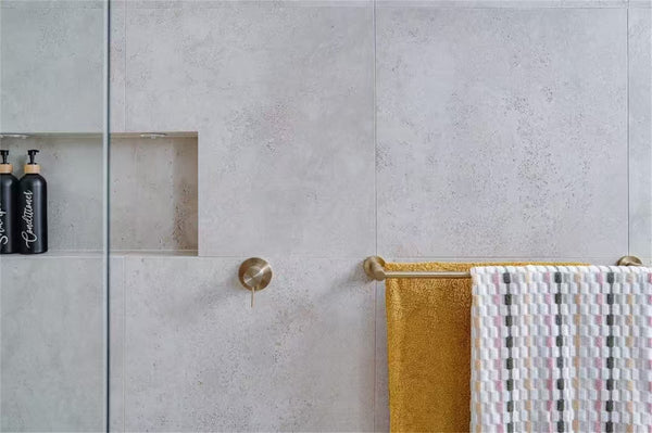MECCA SHOWER MIXER 80MM PLATE BRUSHED GOLD (NR221911BG)
