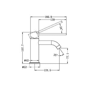 MECCA CARE BASIN MIXER BRUSHED NICKEL (NR221901DBN)